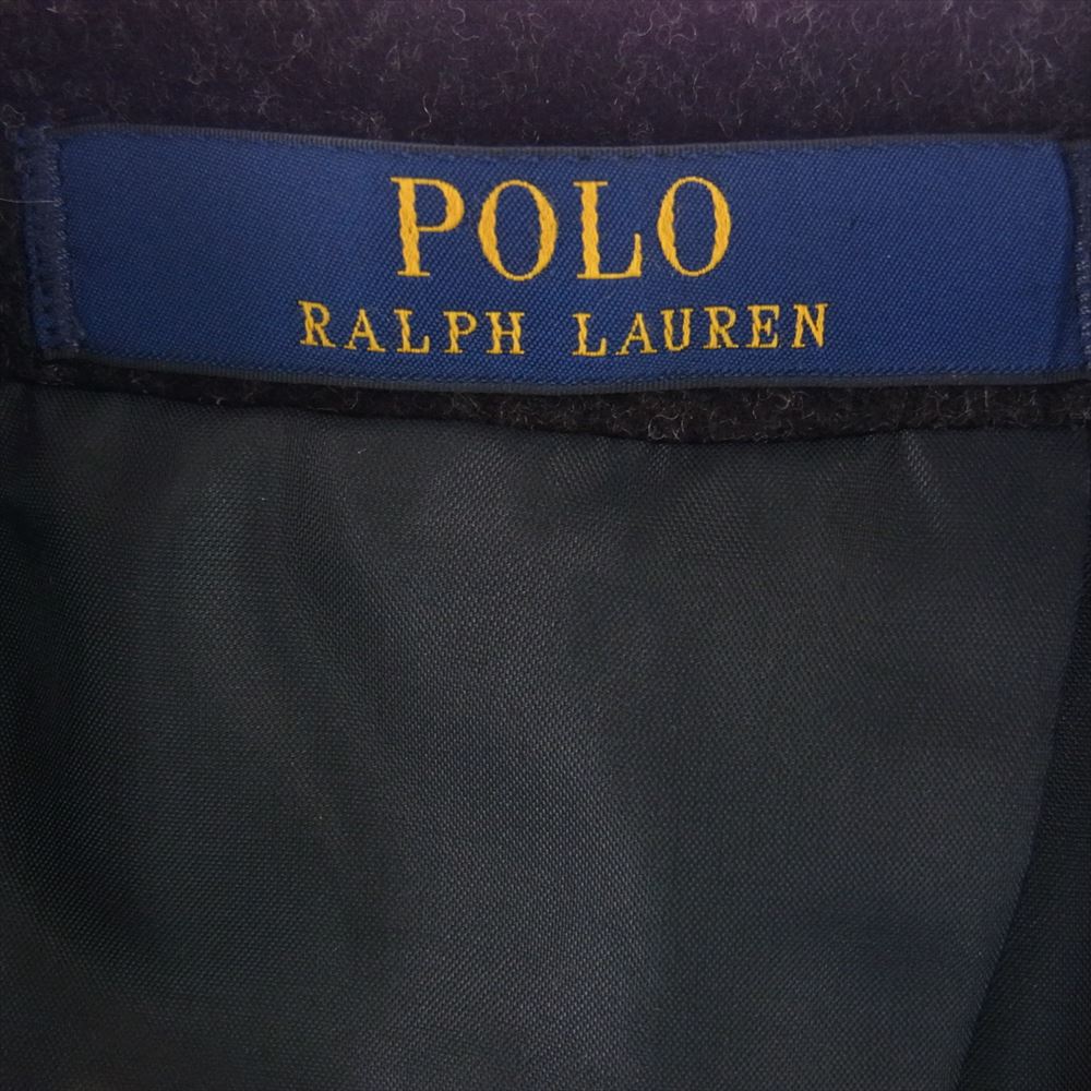 POLO RALPH LAUREN ポロ・ラルフローレン ウール ヘリンボーン チェスター コート ダークグレー系 40R【中古】