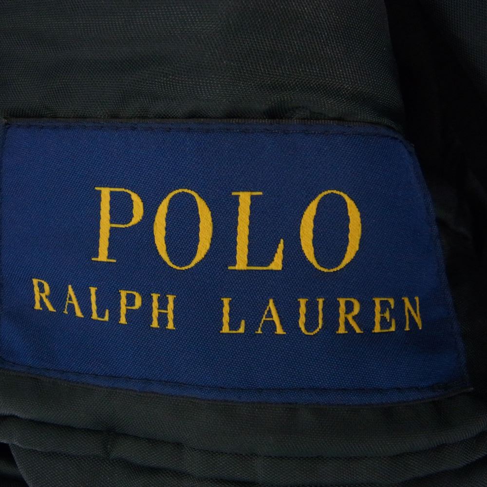 POLO RALPH LAUREN ポロ・ラルフローレン ウール ヘリンボーン チェスター コート ダークグレー系 40R【中古】