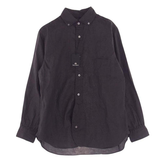 Nigel Cabourn ナイジェルケーボン 8046-00-10005 BRITISH OFFICER’S SHIRT TYPE2 ブリティッシュ オフィサーズ シャツ 長袖 チャコール系 46【新古品】【未使用】【中古】