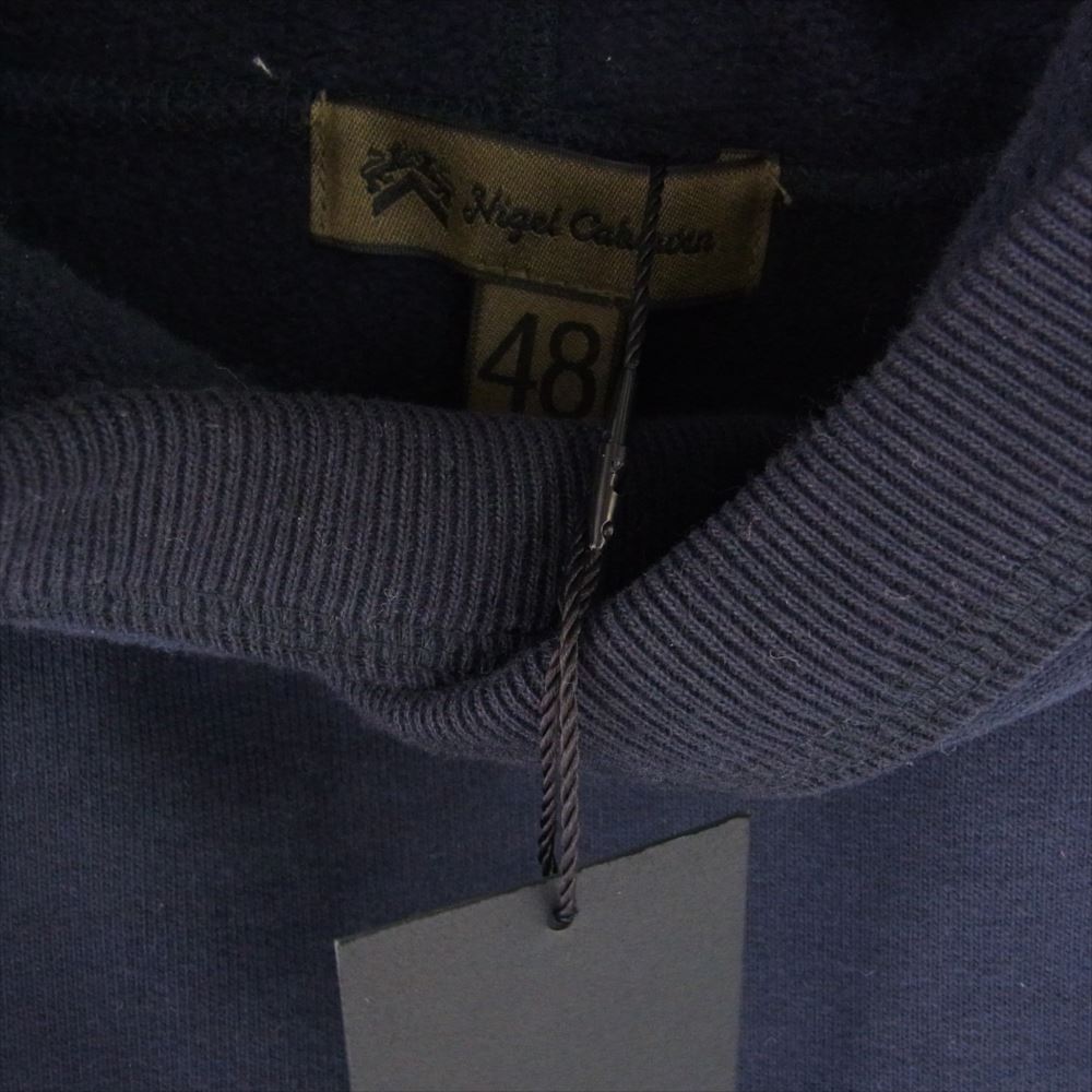 Nigel Cabourn ナイジェルケーボン 8041-00-20040 20.5oz コットン クラシック スウェット パーカー ネイビー系 48【新古品】【未使用】【中古】