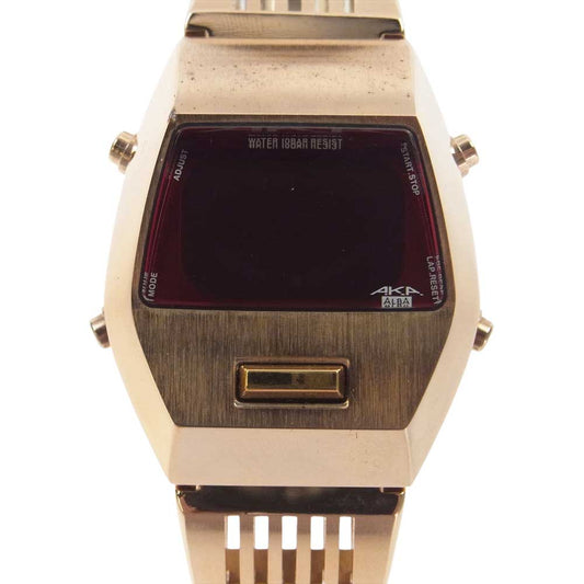 SEIKO セイコー W670-4000 不動品 ALBA AKA LIMITED アルバ デジタル ウォッチ 腕時計 ゴールド系【中古】