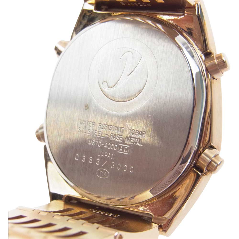 SEIKO セイコー W670-4000 不動品 ALBA AKA LIMITED アルバ デジタル ウォッチ 腕時計 ゴールド系【中古】