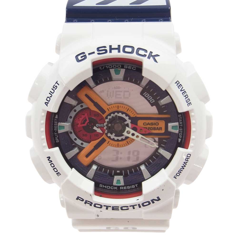 G-SHOCK ジーショック GA-110PS-7AJR × EVANGELION エヴァンゲリオン 綾波レイ プラグスーツモデル アナデジ 腕時計 ウォッチ 不動品 ホワイト系【中古】