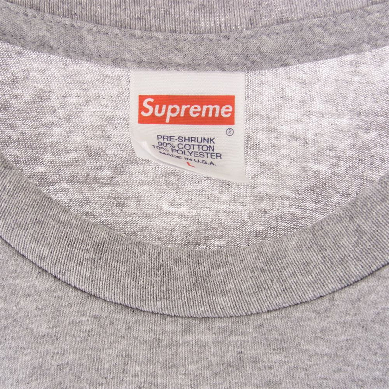 Supreme シュプリーム 23SS  Arabic Logo Tee Heather Grey アラビック ロゴ 半袖 Tシャツ ヘザーグレイ  グレー系 L【新古品】【未使用】【中古】