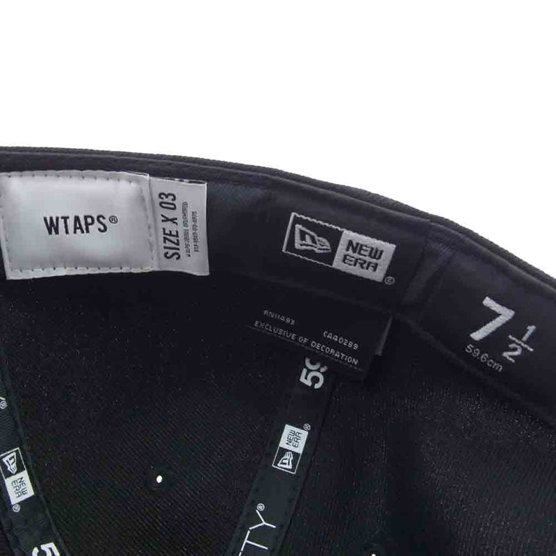 WTAPS ダブルタップス WT刺繍 LOW PROFILE キャップ ブラック系【新古品】【未使用】【中古】