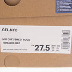 asics アシックス 1203A280-020 GEL-NYC Mid Grey Sheet Rock ゲル ローカット スニーカー グレー系 27.5cm【新古品】【未使用】【中古】
