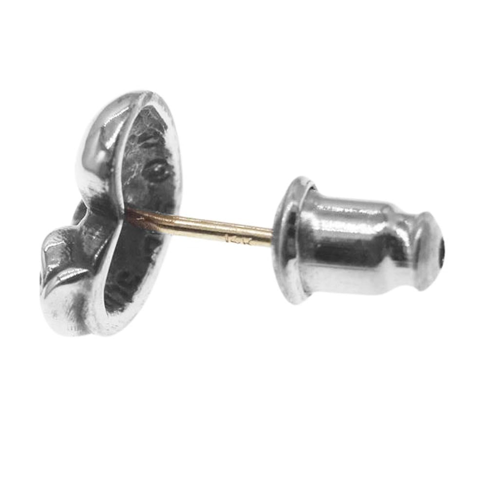 CHROME HEARTS クロムハーツ（原本無） STUD HEART ハート スタッド ピアス シルバー系【中古】