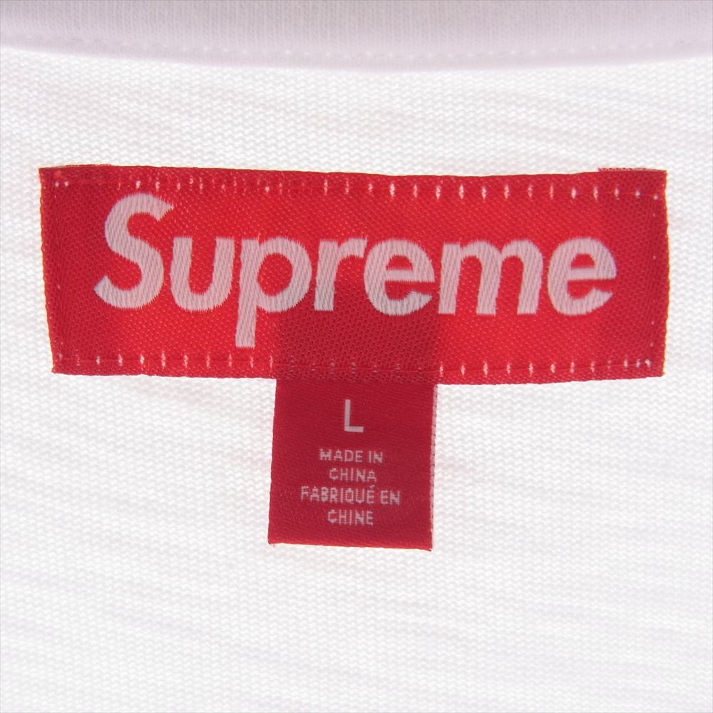 Supreme シュプリーム 23AW Collegiate S/S TOP カレジエイト ショートスリーブトップ Tシャツ  ホワイト系 L【中古】