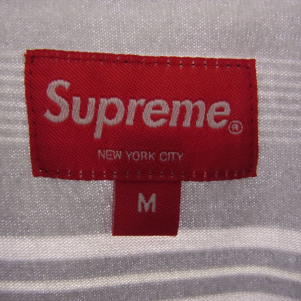 Supreme シュプリーム 23SS Dash Stripe Tee ダッシュ ストライプ Tシャツ グレー系 M【新古品】【未使用】【中古】