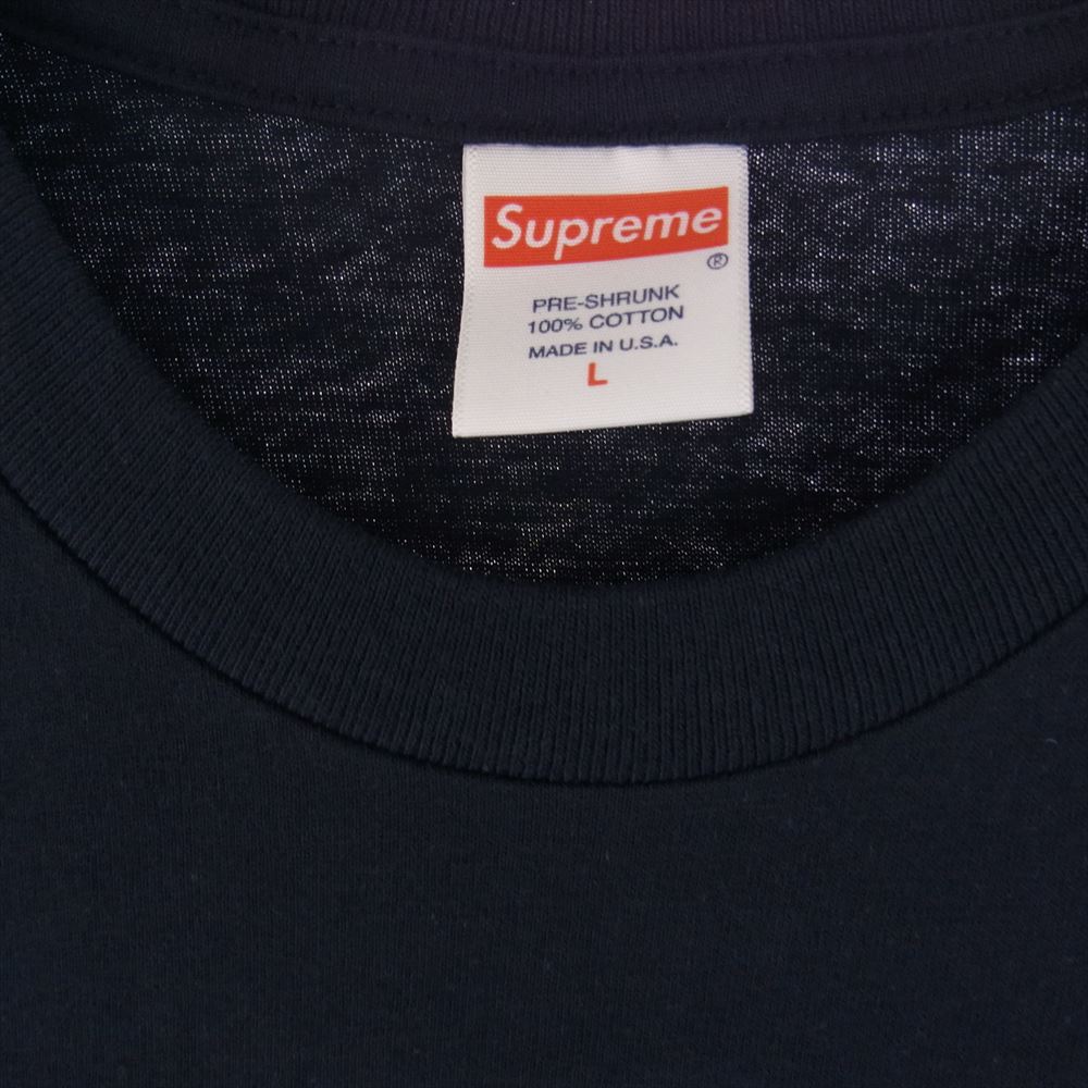Supreme シュプリーム 23AW Weather Tee ウェザー Tシャツ ネイビー系 L【新古品】【未使用】【中古】