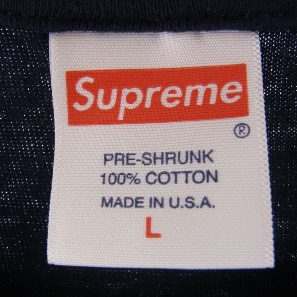Supreme シュプリーム 23AW Weather Tee ウェザー Tシャツ ネイビー系 L【新古品】【未使用】【中古】