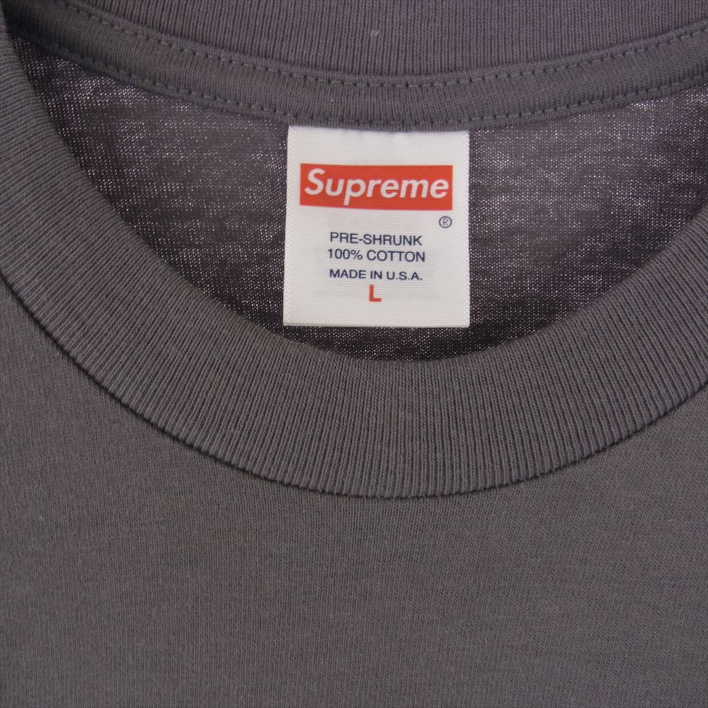 Supreme シュプリーム 23AW Banner Tee バナー Tシャツ グレー系 L【新古品】【未使用】【中古】