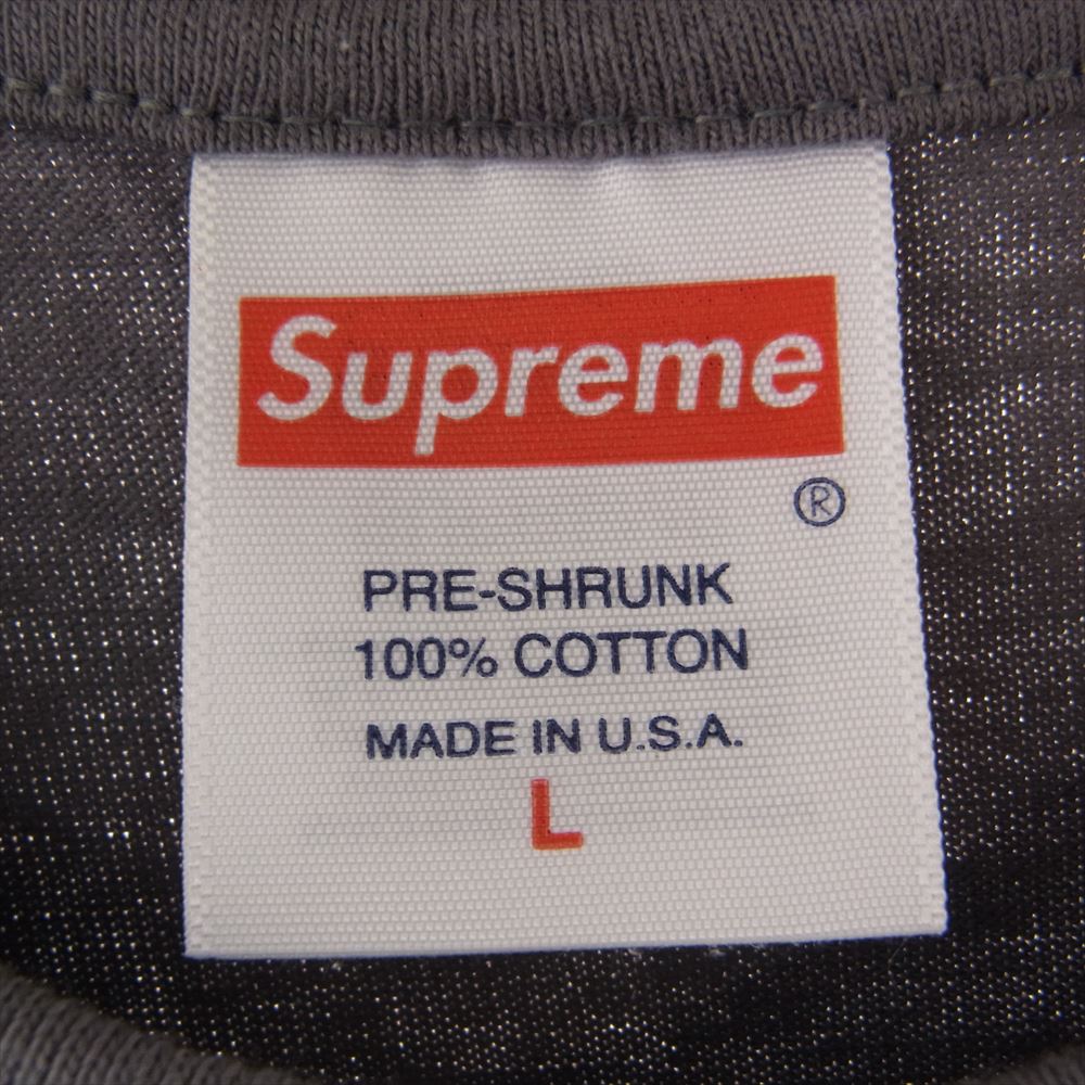 Supreme シュプリーム 23AW Banner Tee バナー Tシャツ グレー系 L【新古品】【未使用】【中古】
