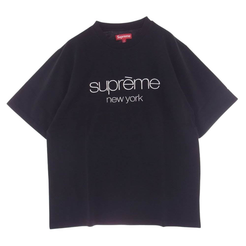 Supreme シュプリーム 23AW Classic Logo S/S Top クラシックロゴ Tシャツ ブラック系 M【新古品】【未使用】【中古】