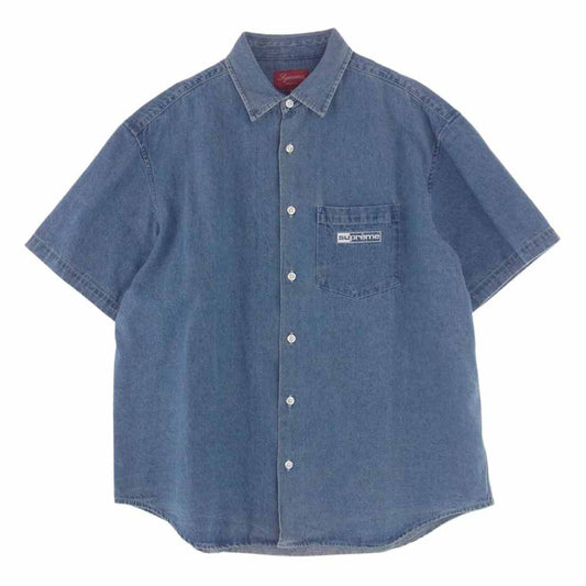 Supreme シュプリーム 20SS Invert Denim S/S Shirt インバート デニム シャツ インディゴブルー系 M【新古品】【未使用】【中古】