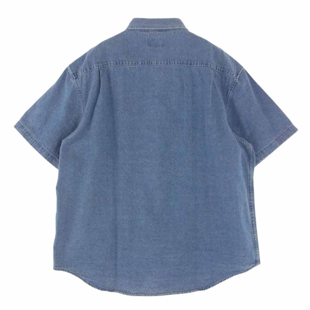 Supreme シュプリーム 20SS Invert Denim S/S Shirt インバート デニム シャツ インディゴブルー系 M【新古品】【未使用】【中古】