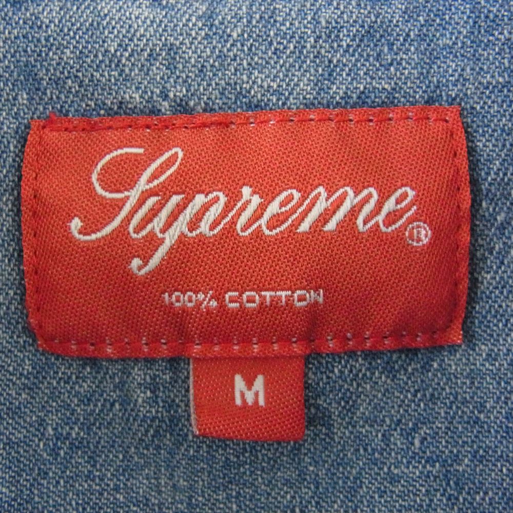 Supreme シュプリーム 20SS Invert Denim S/S Shirt インバート デニム シャツ インディゴブルー系 M【新古品】【未使用】【中古】