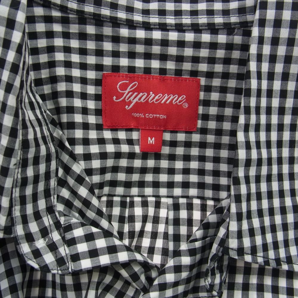Supreme シュプリーム 21SS Gingham S/S Shirt ギンガム シャツ ブラック系 ホワイト系 M【新古品】【未使用】【中古】