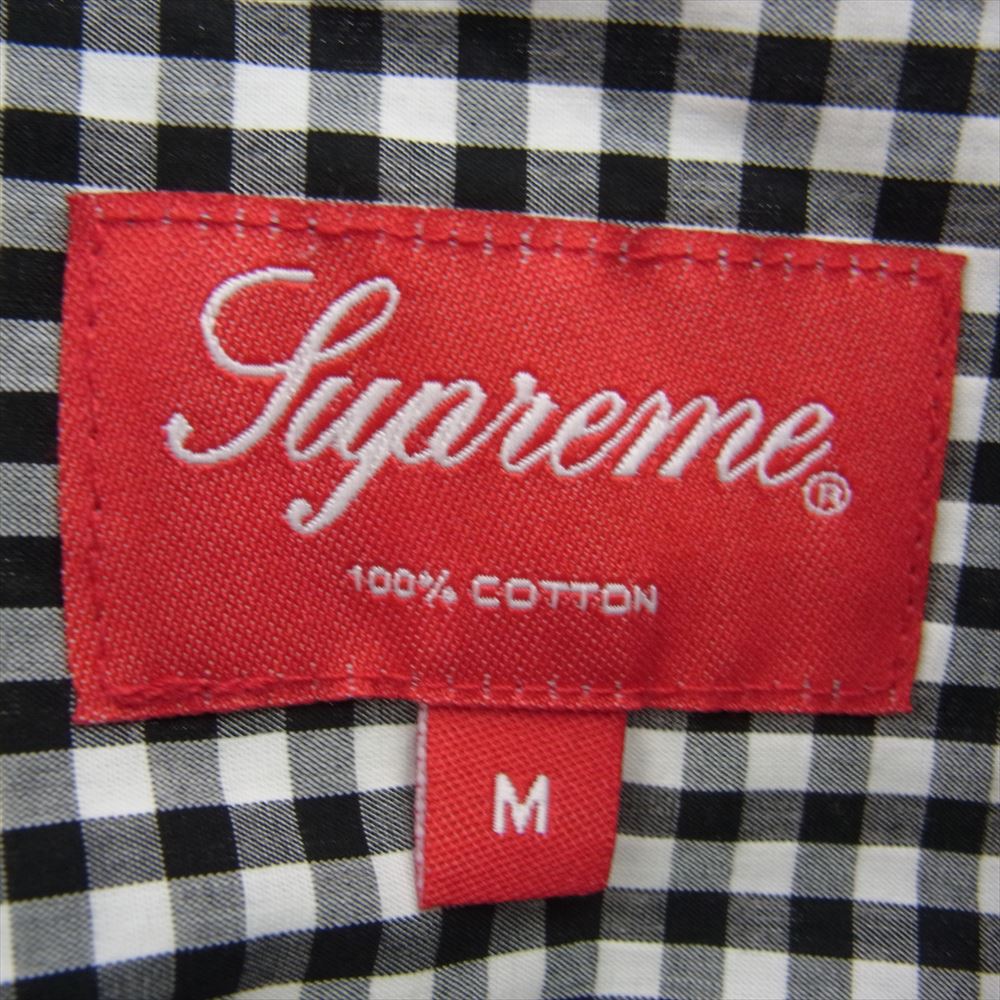 Supreme シュプリーム 21SS Gingham S/S Shirt ギンガム シャツ ブラック系 ホワイト系 M【新古品】【未使用】【中古】
