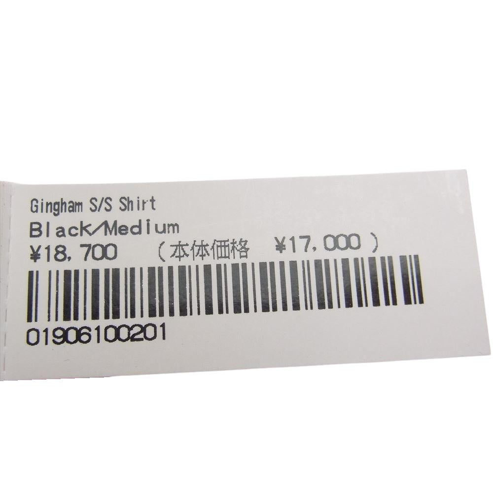 Supreme シュプリーム 21SS Gingham S/S Shirt ギンガム シャツ ブラック系 ホワイト系 M【新古品】【未使用】【中古】