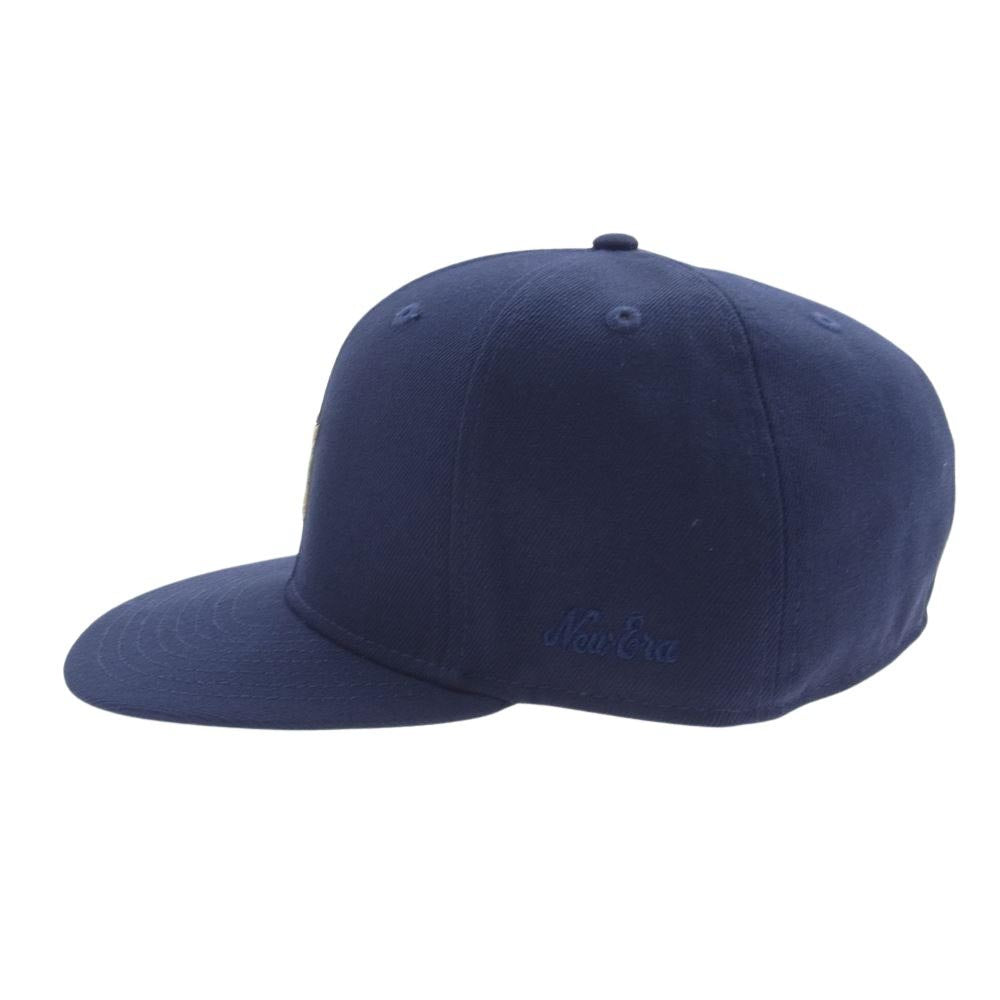 FEAR OF GOD フィアオブゴッド ESSENTIALS エッセンシャルズ × NEW ERA ニューエラ 59FIFTY ベースボール キャップ ネイビー系【極上美品】【中古】