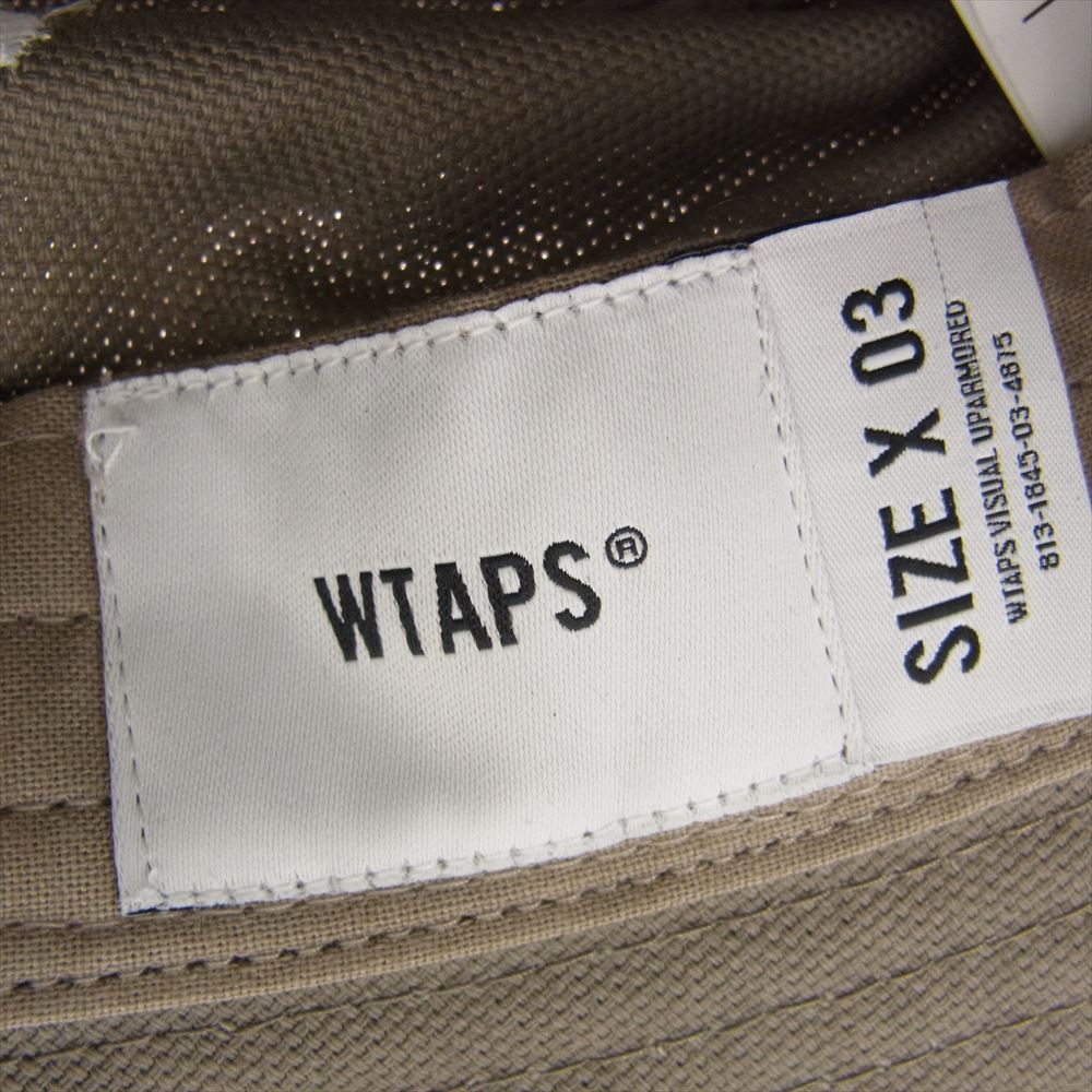 WTAPS ダブルタップス 22SS 221HCDT-HT16 BUCKET 02 HAT クロスボーン バケットハット ベージュ系 X03【中古】
