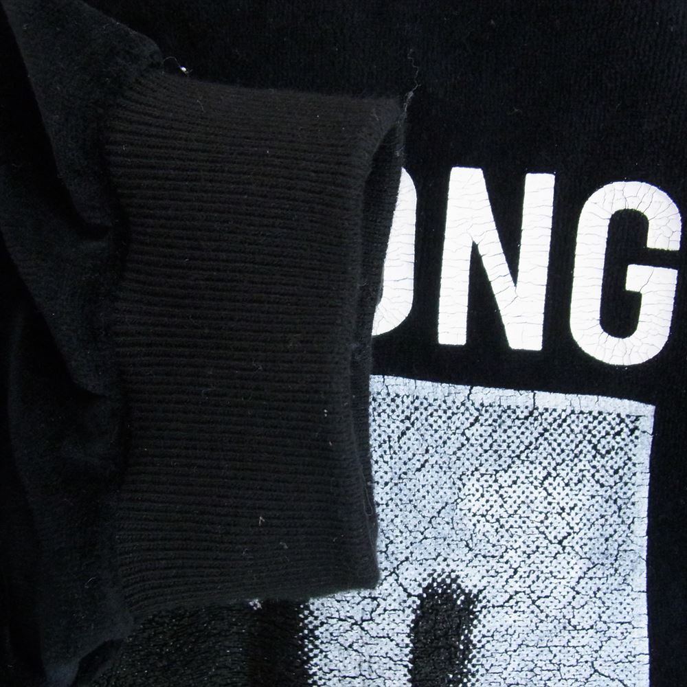 タイトブース プロダクション HAND SIGN VELOUR LS ハンドサイン ベロア ロングスリーブ カットソー ブラック系 L【中古】