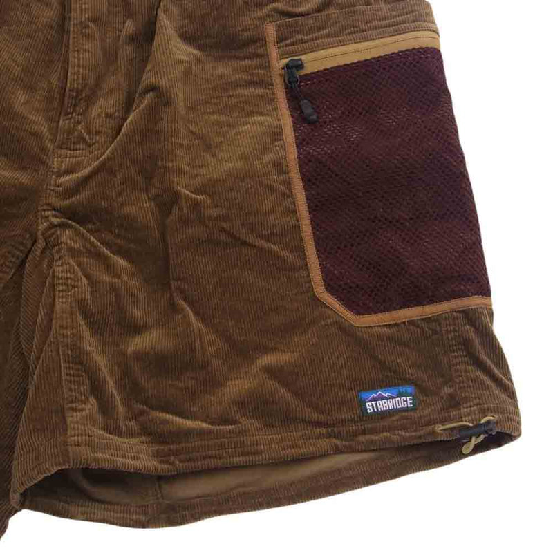 スタブリッジ × GRIP SWANY INNER CITY EXPLORER SHORTS 1 CORDS グリップスワニー インナー シティ エクスプローラー ショーツ コーデュロイ ブラウン系 L【中古】