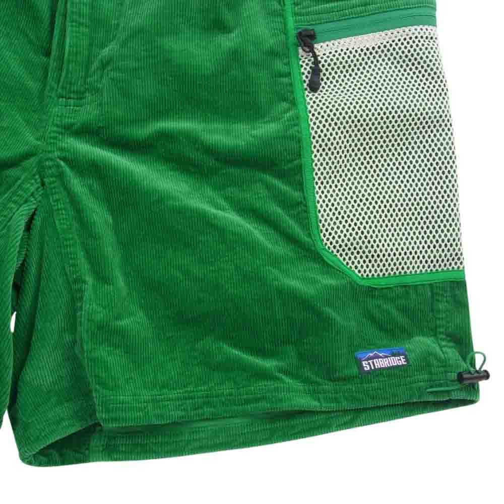 スタブリッジ × GRIP SWANY INNER CITY EXPLORER SHORTS 1 CORDS グリップスワニー インナー シティ エクスプローラー ショーツ コーデュロイ グリーン グリーン系 L【中古】