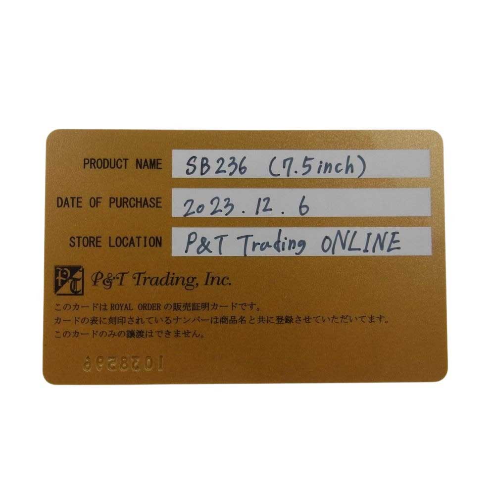 ロイヤルオーダー 販売証明書カード付属 TINY ROYAL CROWN タイニー ロイヤル クラウン ブレスレット シルバー系【中古】