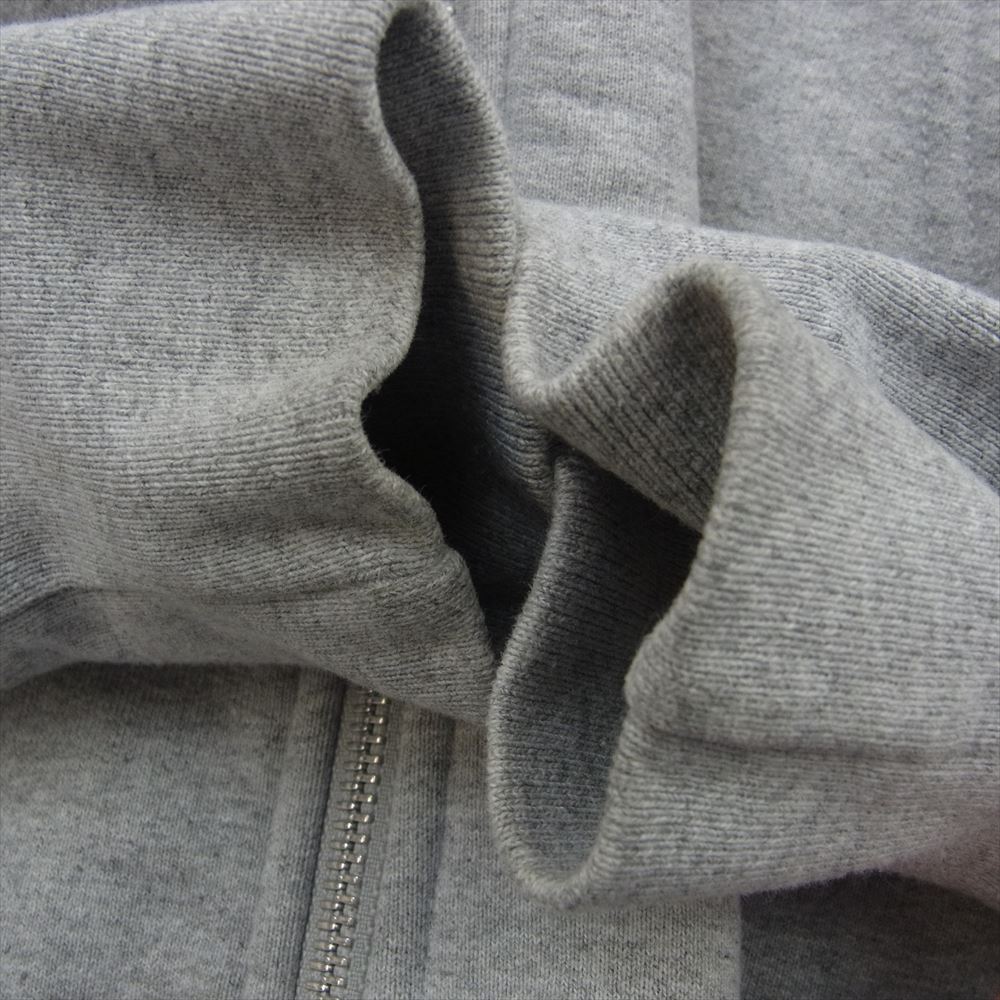 Supreme シュプリーム 14AW LOGO TAPE ZIP UP ロゴ テープ ジップアップ パーカー グレー系 M【中古】