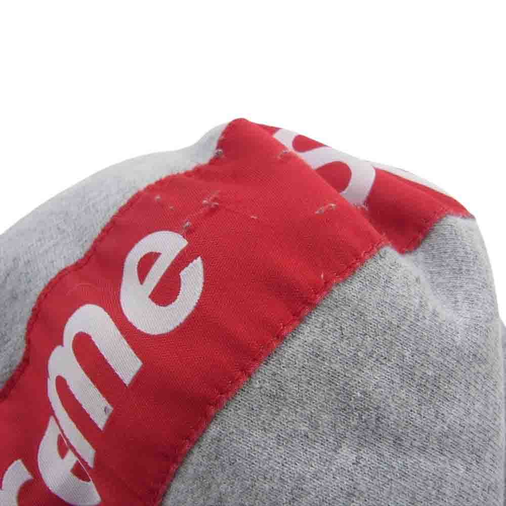 Supreme シュプリーム 14AW LOGO TAPE ZIP UP ロゴ テープ ジップアップ パーカー グレー系 M【中古】