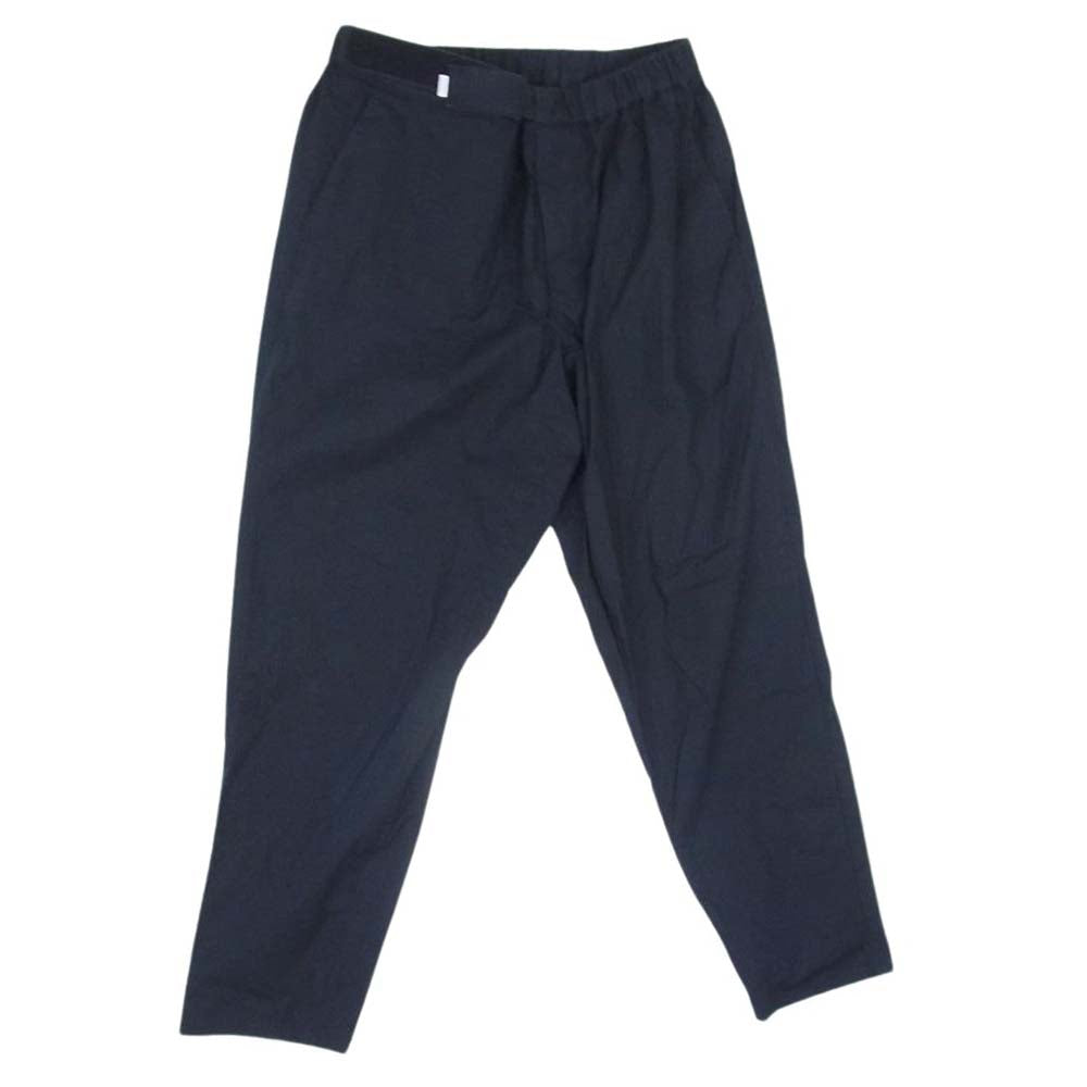 GRAPHPAPER グラフペーパー 21SS GM211-40619B Stretch Typewriter Chef Pants ストレッチタイプライター シェフパンツ テーパード パンツ ネイビー系 F【中古】