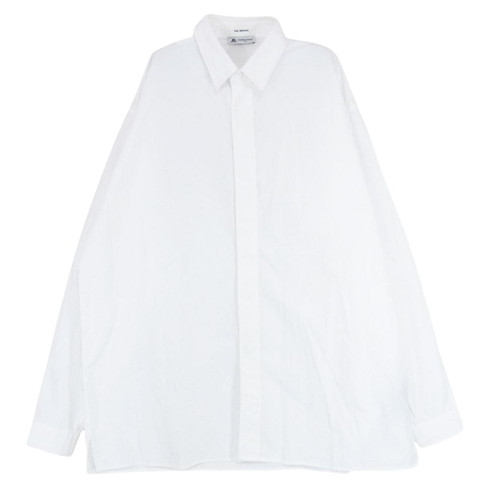 THE RERACS ザリラクス 22SS 22SS-REBL-295-2-J Thomas Mason トーマスメイソン 比翼 レギュラーカラー 長袖 シャツ ホワイト系 48【中古】