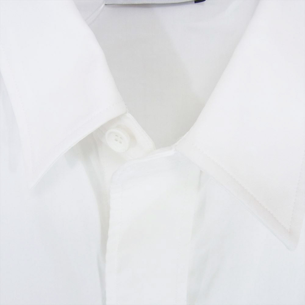 THE RERACS ザリラクス 22SS 22SS-REBL-295-2-J Thomas Mason トーマスメイソン 比翼 レギュラーカラー 長袖 シャツ ホワイト系 48【中古】