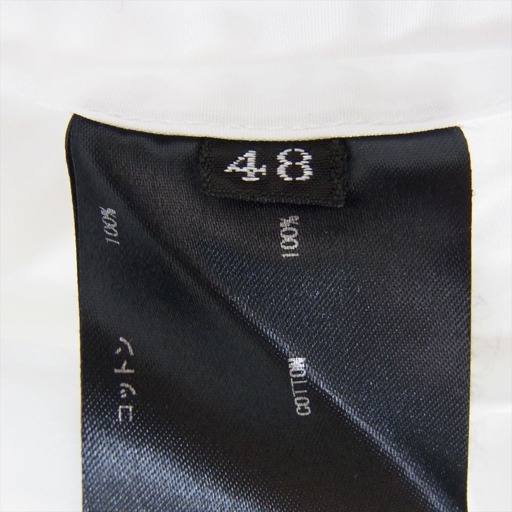 THE RERACS ザリラクス 22SS 22SS-REBL-295-2-J Thomas Mason トーマスメイソン 比翼 レギュラーカラー 長袖 シャツ ホワイト系 48【中古】