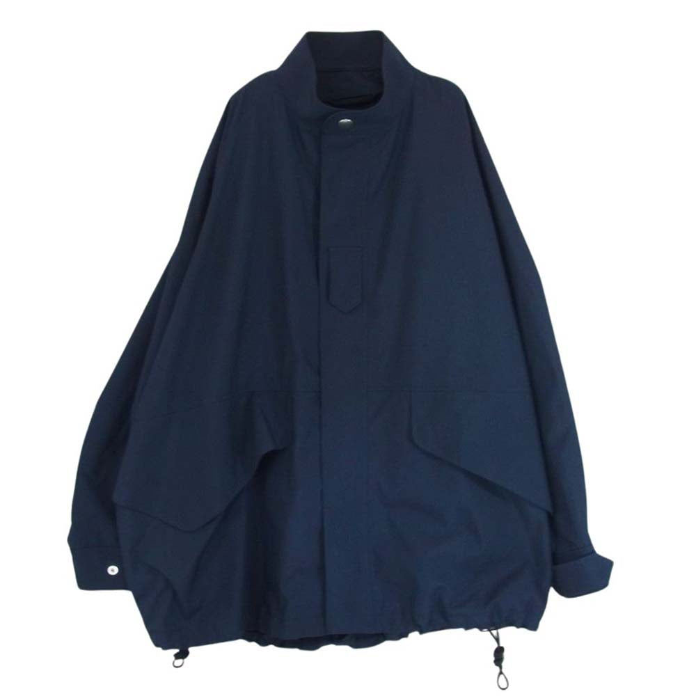 THE RERACS ザリラクス 23SS 23SS-RECT-359-J RERACS STANDCOLLAR BIG ECWCS スタンドカラー ビッグ エクワックス 撥水タフタボンディング ジャケット ブルゾン ネイビー系 48【美品】【中古】
