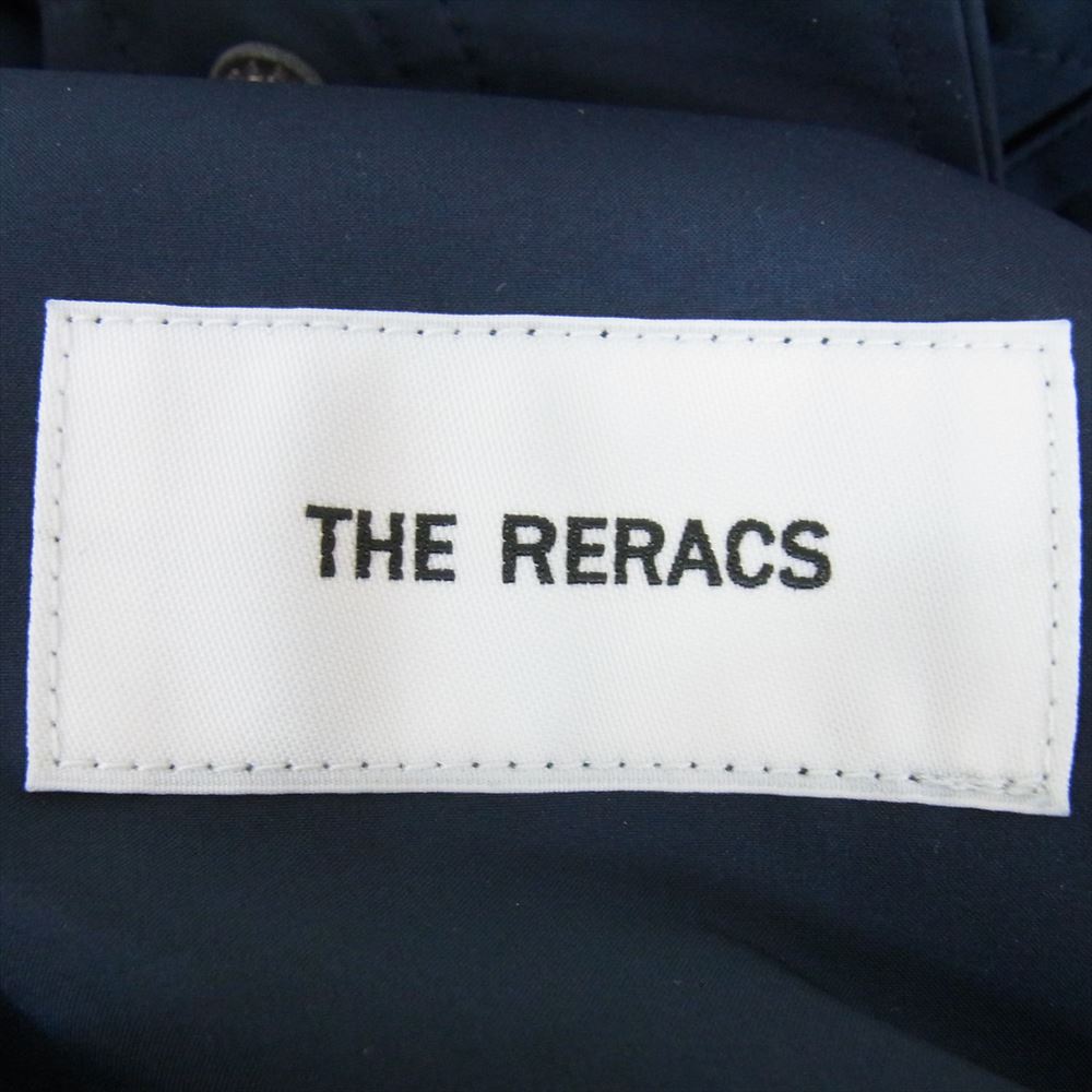 THE RERACS ザリラクス 23SS 23SS-RECT-359-J RERACS STANDCOLLAR BIG ECWCS スタンドカラー ビッグ エクワックス 撥水タフタボンディング ジャケット ブルゾン ネイビー系 48【美品】【中古】
