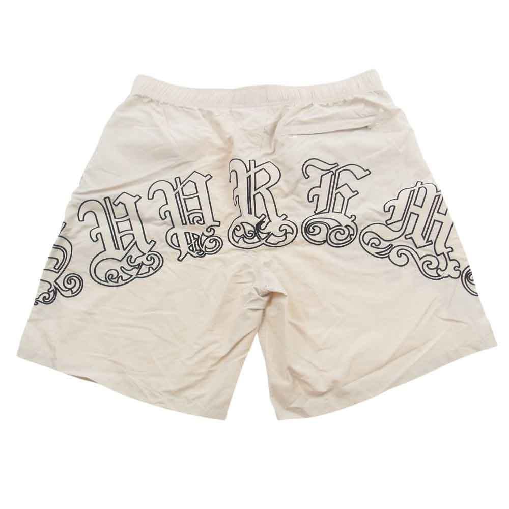 Supreme シュプリーム  23SS  Old English Nylon Short  オールドイングリッシュ ロゴ ナイロン ショーツ ショートパンツ ベージュ オフホワイト系 L【極上美品】【中古】