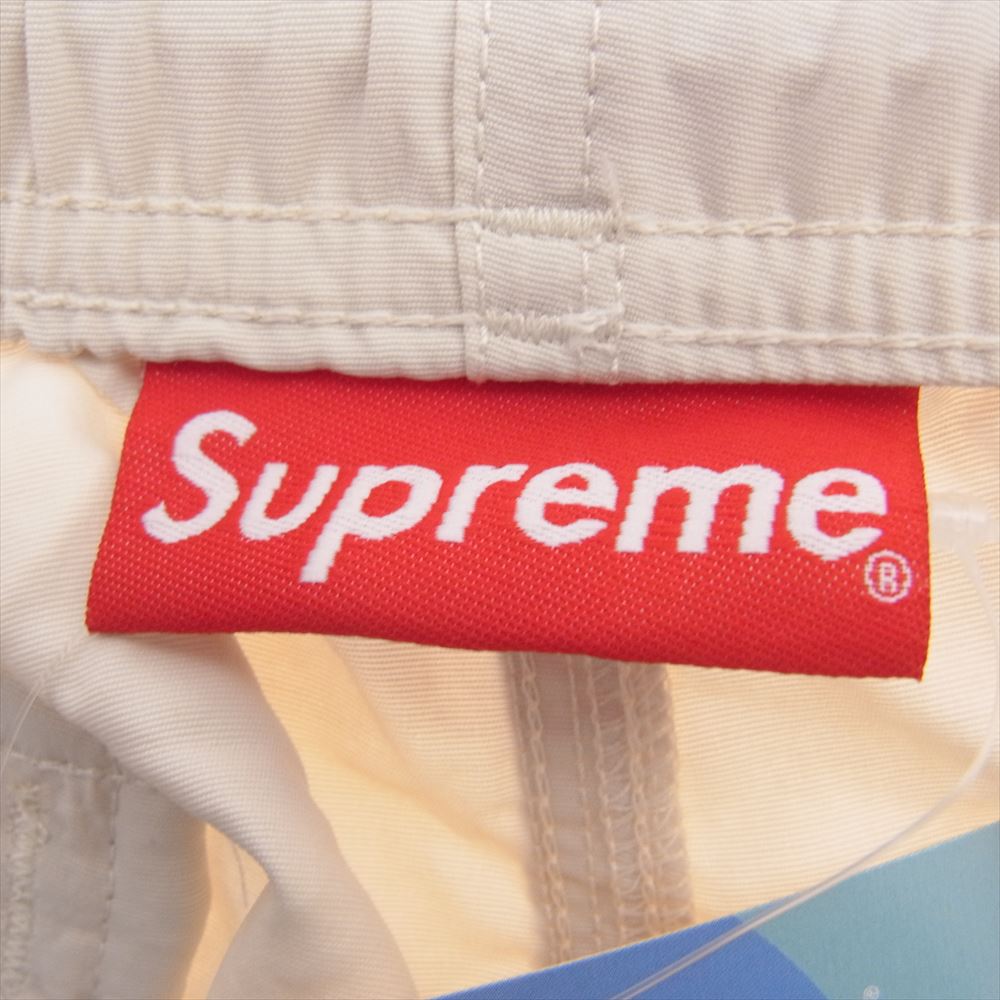 Supreme シュプリーム  23SS  Old English Nylon Short  オールドイングリッシュ ロゴ ナイロン ショーツ ショートパンツ ベージュ オフホワイト系 L【極上美品】【中古】