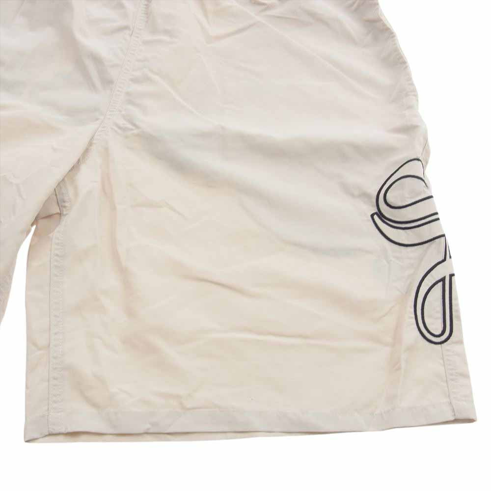 Supreme シュプリーム  23SS  Old English Nylon Short  オールドイングリッシュ ロゴ ナイロン ショーツ ショートパンツ ベージュ オフホワイト系 L【極上美品】【中古】