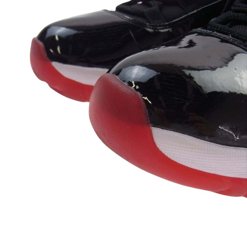 NIKE ナイキ 378037-061 AIR JORDAN 11 RETRO  エアジョーダン11 レトロ ブレッド ハイカット スニーカー ブラック系 28.5cm【美品】【中古】