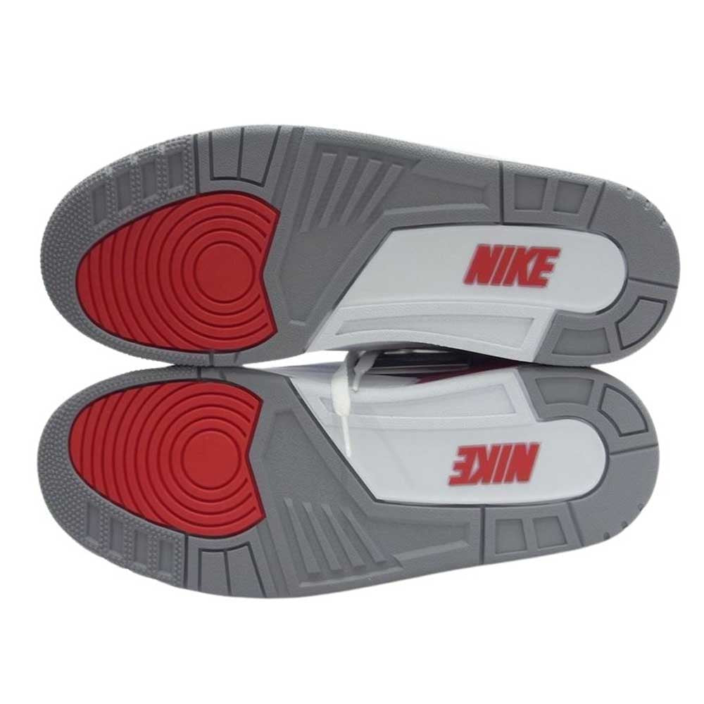 NIKE ナイキ DN3707-160 AIR JORDAN 3 RETRO エアジョーダン3 レトロ ファイヤーレッド スニーカー  ホワイト系 レッド系 28cm【新古品】【未使用】【中古】