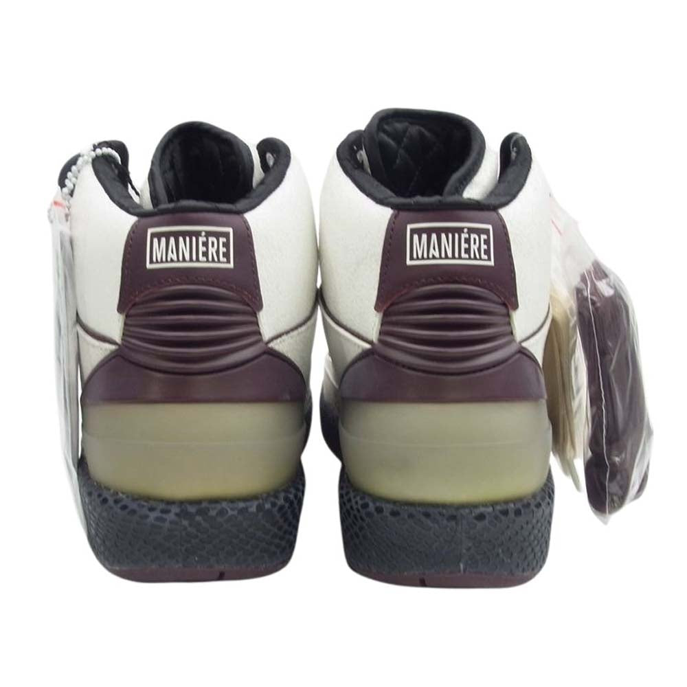 NIKE ナイキ DO7216-100 × A MA MANIERE AIR JORDAN 2 RETRO ア マ マニエール エアジョーダン2 レトロ ハイカット スニーカー ホワイト系 27.5cm【新古品】【未使用】【中古】