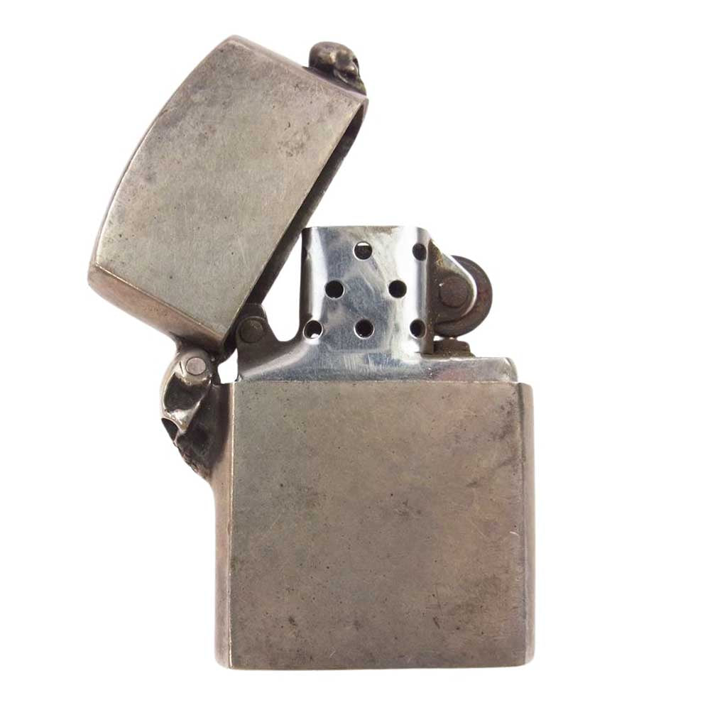 Ghost ゴースト STANLEY GUESS スタンリーゲス スカルヒンジ ZIPPO 2000年製インサイドユニット ジッポ ライター シルバー系【中古】