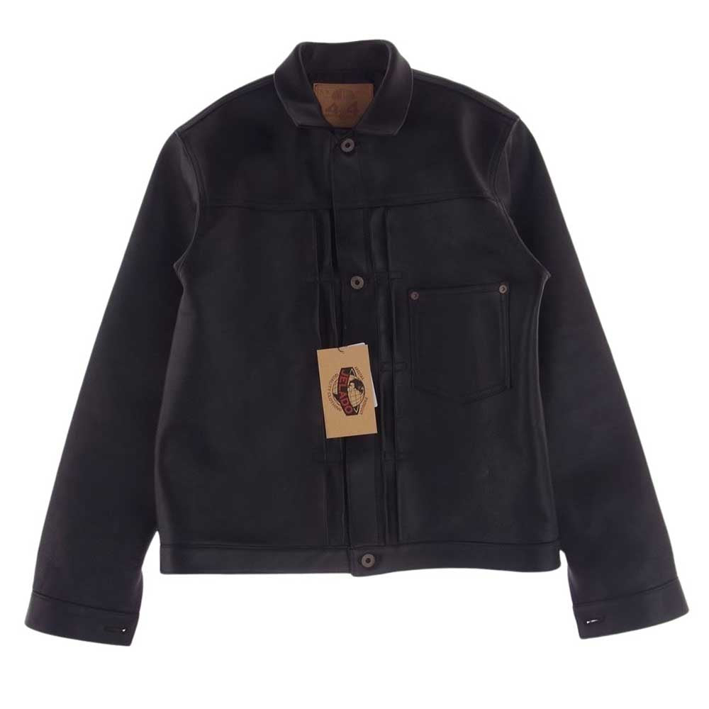 JELADO ジェラード JP94409 44 Leather Jacket ホースハイド 44 レザー ジャケット ブラック系 L【新古品】【未使用】【中古】