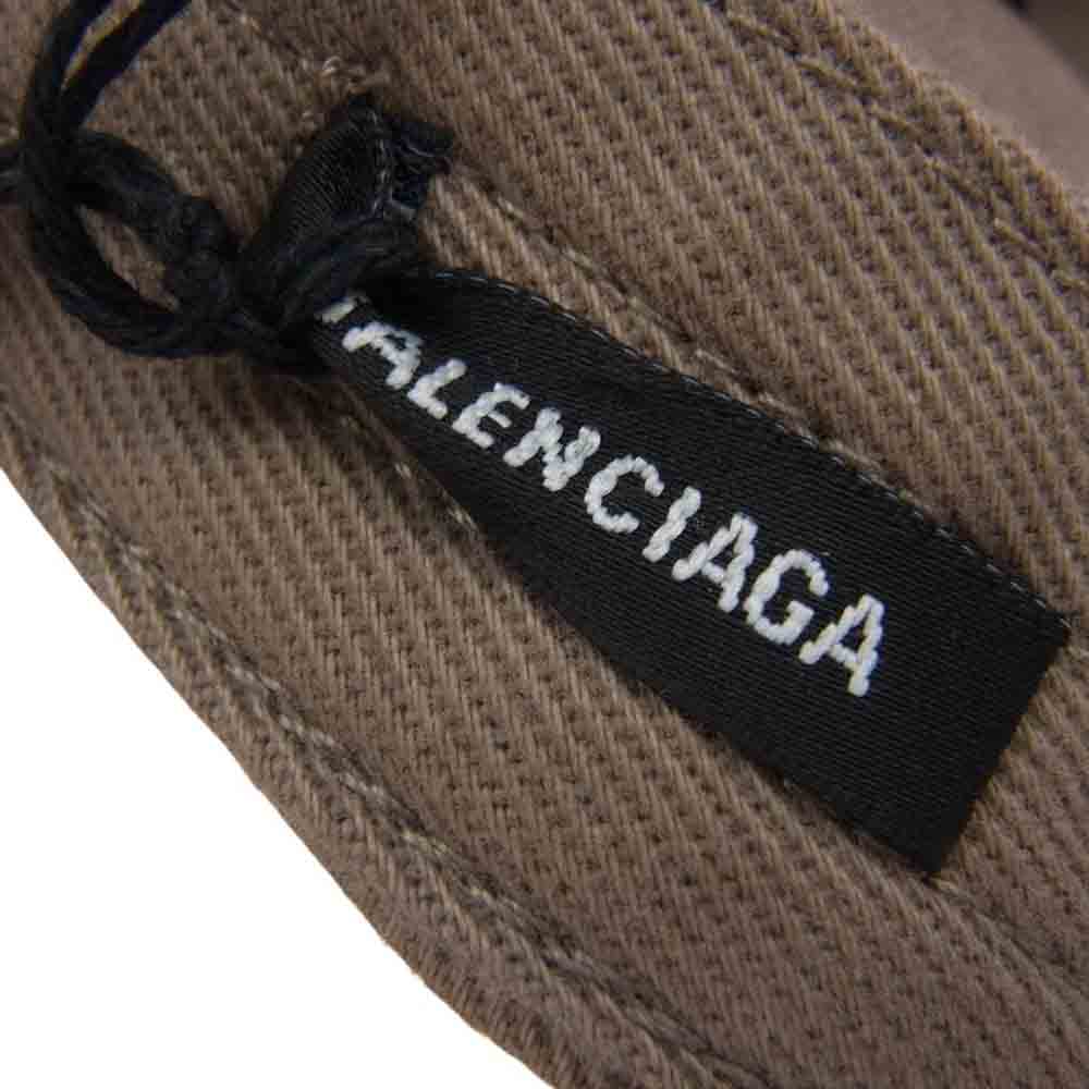 BALENCIAGA バレンシアガ 704104 410B2 BB MONOGRAM ロゴ総柄 キャップ ベージュ ブラウン系 L 59cm【新古品】【未使用】【中古】