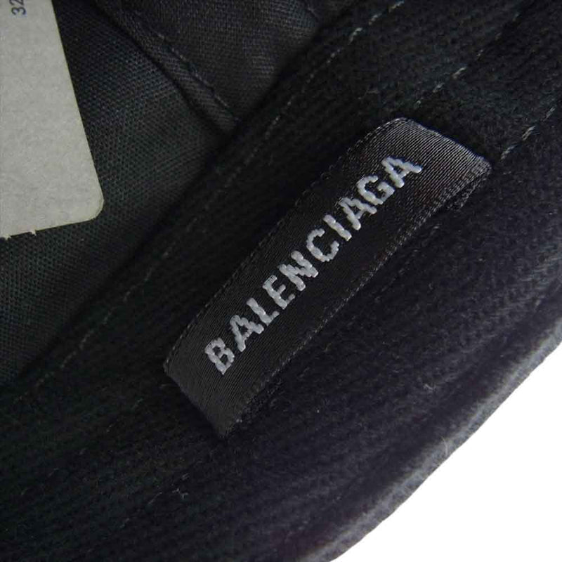 BALENCIAGA バレンシアガ 704104 410B2 BB MONOGRAM ロゴ総柄 キャップ ブラック ブラック系 L【新古品】【未使用】【中古】