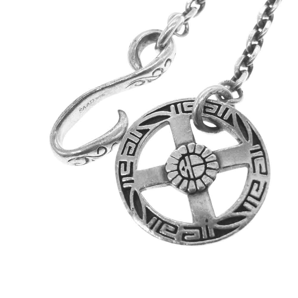 SAAD サード ホイール付き フック チェーン ネックレス シルバー系【中古】