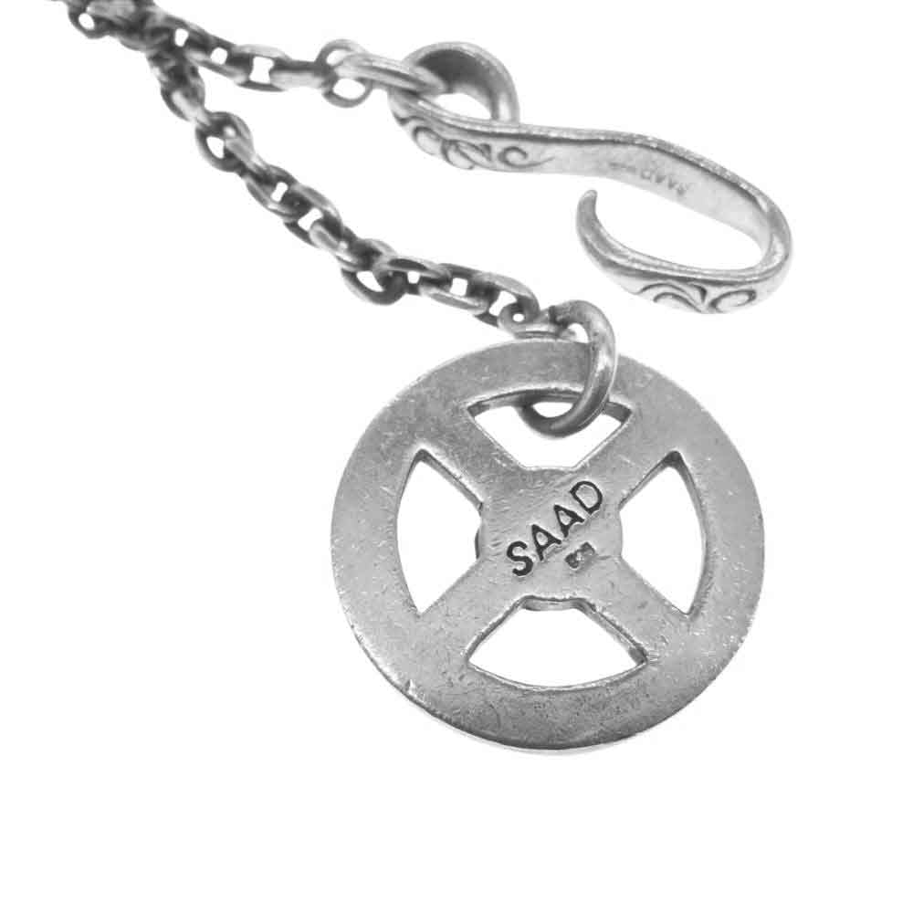 SAAD サード ホイール付き フック チェーン ネックレス シルバー系【中古】